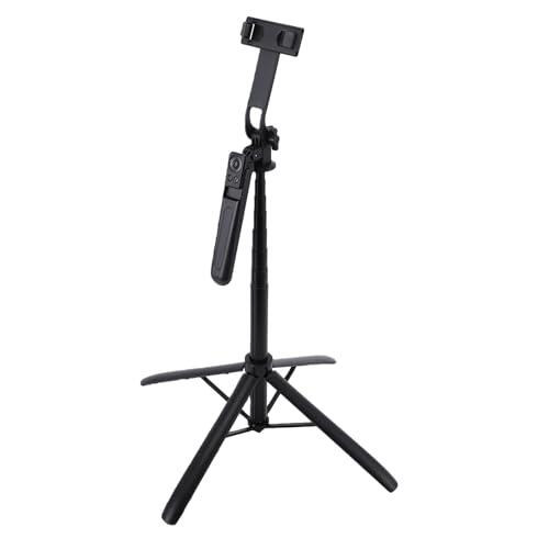 Plyisty Trípode Palo Selfie, Trípode Extensible 4 en 1 de Aleación de Aluminio con Soporte para Teléfono Giratorio de 360° y Control Remoto, para Teléfonos Inteligentes Cámara