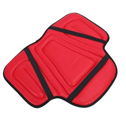 Acouto Cojín para Silla de Montar a Caballo, Almohadilla para Silla de Montar de Espuma Viscoelástica, Absorción de Impactos, Distribución de Presión, Cuero de PU Antideslizante, 56 X 45 Cm para