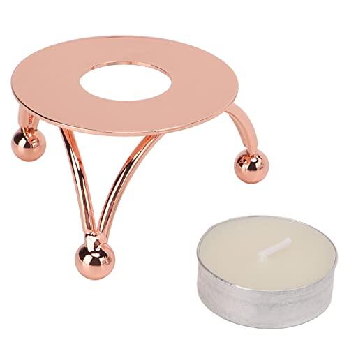 Akozon Fusor de Sellado de Cera, Horno de Fusión de Cera Portátil Retro, Calentador de Sellos de de Hierro de Alta Temperatura para Invitaciones de Boda, Manualidades, Regalos (oro rosado)