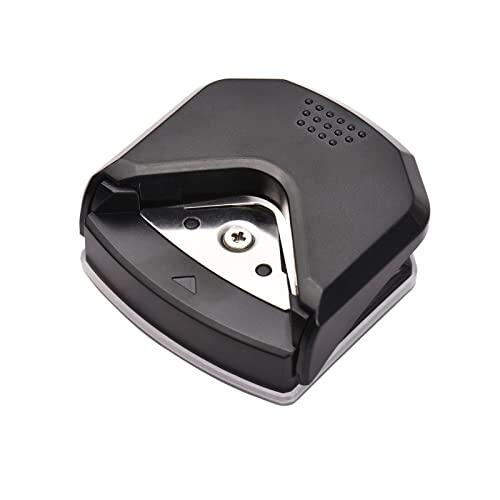 Akozon Perforadora de Esquina Más Redonda, Cortador de 4mm para Tarjetas de álbum de Recortes, Fotos, Manualidades, Proyectos de Bricolaje, Recortadora Portátil con Hoja de Metal