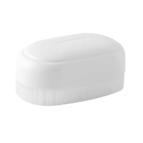 WheatThrive Cepillo de lavandería, cepillo de ropa, herramienta de limpieza de cerdas suaves para zapatos, collares, ropa interior, mango desmontable, agarre ergonómico, portátil para viajes