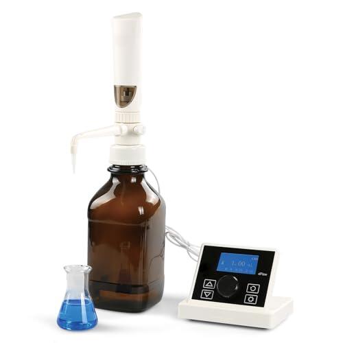 Dispensador digital de líquido superior de botella, valorador electrónico con pantalla LCD, pipeta continua de 0,01 a 99 ml para dispensación de reactivos industriales y de laboratorio