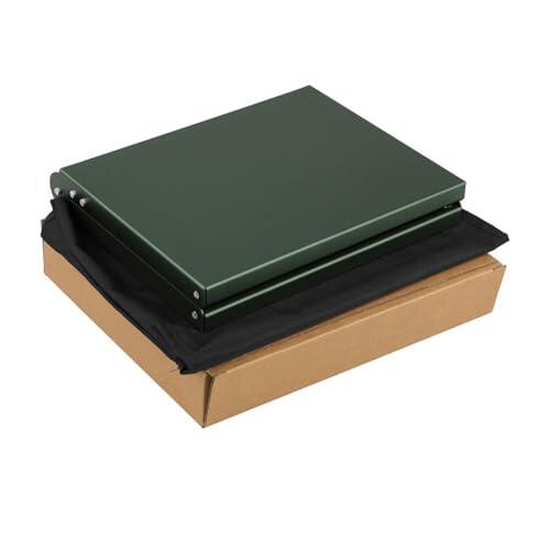 Helilyco Mesa de estufa de camping de aleación de aluminio, portátil, plegable, para mini mesa al aire libre con diseño antideslizante, senderismo, picnic, mochilero, 405 g, gris ultraligero