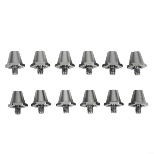 Juego de 12 tacos de repuesto para botas de fútbol, incluye 8 tacos de aleación de aluminio de 11 mm y 4 x 13 mm para tacos de fútbol de rosca M5 de 5 mm (11 mm)