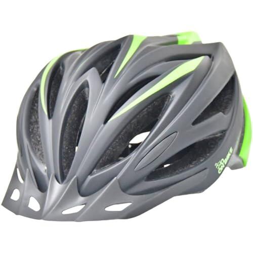 Casco ON BIKE M Energy, Talla M, 55-59 cm, MTB y Bicicleta de Carretera, 240 g, Ligero, con Visera, Sistema de Ajuste de Ruedas y 21 Orificios de ventilación