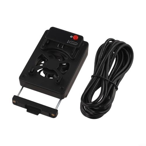 HEIBTENY Ventilador de refrigeración de cámara recargable, con montaje de resorte flexible radiador ajustable de 5 velocidades, para DSLR 350 mAh USB-C soplador silencioso, para Sony para Canon para