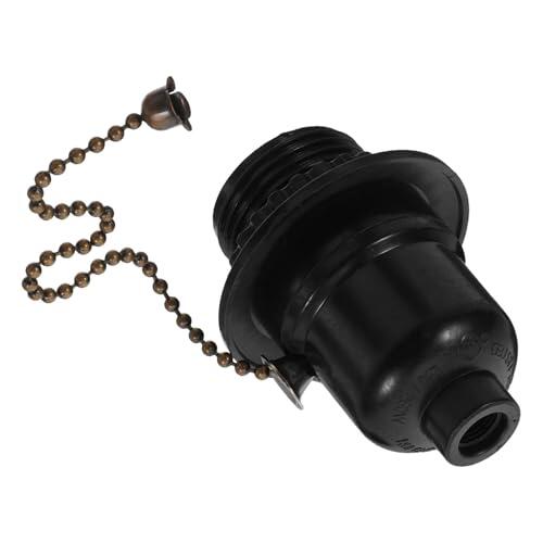 Iluminación versátil: Análisis del portalámparas E26 de baquelita negra con interruptor de cadena