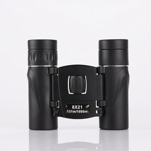 Mini prismáticos compactos de bolsillo de 10 x 25 pulgadas, prismáticos plegables compactos para observación de aves con un diseño impermeable, adecuados para adultos y niños, viajes, turismo y caza