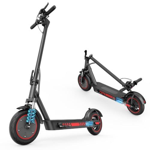 Patineta eléctrica plegable certificada UL 2272 de largo alcance, 350 W, 30 km/h, llantas de 10", 36 V, 12 Ah, patineta eléctrica plegable para adultos