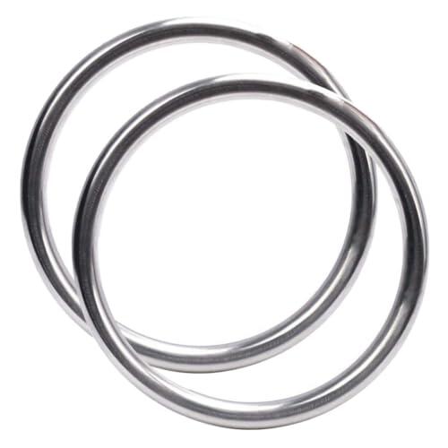 Kichvoe 2 Piezas Anillos de Wing de Acero Inoxidable para Entrenamiento de Fuerza y Resistencia, Equipo para Técnicas de Marciales en Casa