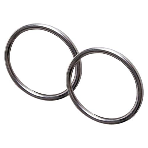 Luxshiny 2 Piezas Anillo de Acero Inoxidable para Entrenamiento de Marciales, Fortalecedor de Fuerza de Brazo Resistencia Corrosión para Técnicas Marciales y Ejercicio