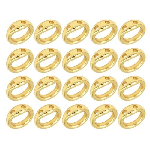 Para Hacer Joyería Artesanal,20 Piezas Herramienta De Cobre Elegante Portátil Hecha A Mano - s Conectores Doble Agujero Para Joyería,Para Abalorios Llaveros Pendientes Collares Pulseras Hogar Interior