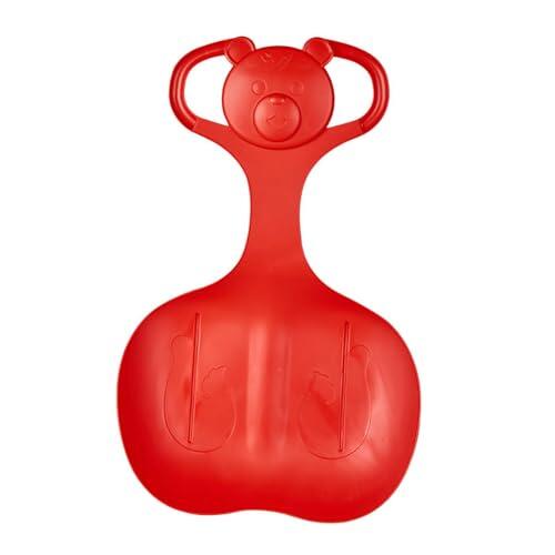 QUILSTM Trineo de Nieve para césped Resistente al frío, Tabla voladora, Tabla de Snowboard Premium Duradera, Divertido Regalo para Exteriores para niños y, Rojo