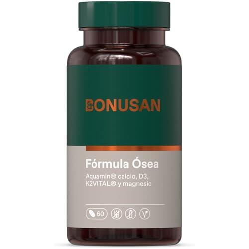 Bonusan Fórmula Ósea 60 Comprimidos - Suplemento para Salud Ósea y Articular - Con Calcio, Magnesio, Vitamina D3, K2 y C - Mantenimiento de Huesos Fuertes - Alta Absorción