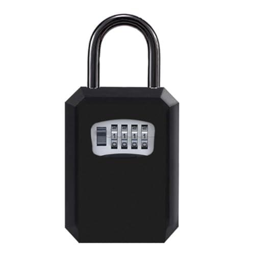 IJSDNVJNDX Caja de CóDigo de 4 DíGitos para Pared, con ContraseñA, Sin Necesidad de Taladrar, Ideal para Uso DoméStico o en Obras. Cerradura para Entrada A
