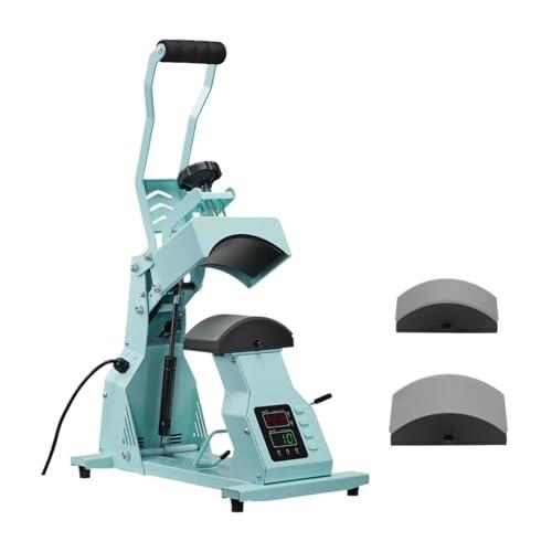 Máquina De Termoprensado For Gorras Con 2/4 Platinas Intercambiables. Control Preciso Temperatura Y Tiempo Posicionamiento Preciso