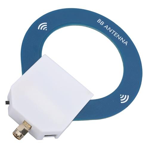Acouto Antena de Bucle de Onda Corta, Mini Antena de Bucle Giratoria con Conector Macho SMA de 9,9 KHz a 181 MHz Fácil Instalación para Usuarios de Radioaficionados Recepción Portátil de Onda Corta