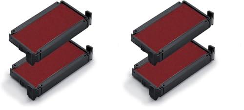 Almohadilla de Tinta Trodat 6/4911 para Sellos Autoentintables Printy 4911, 4911 Typo, 4800, 4820, 4822, 4846 y 4951 – Recambio, Tinta Rojo, blíster 2u. (Paquete de 2)