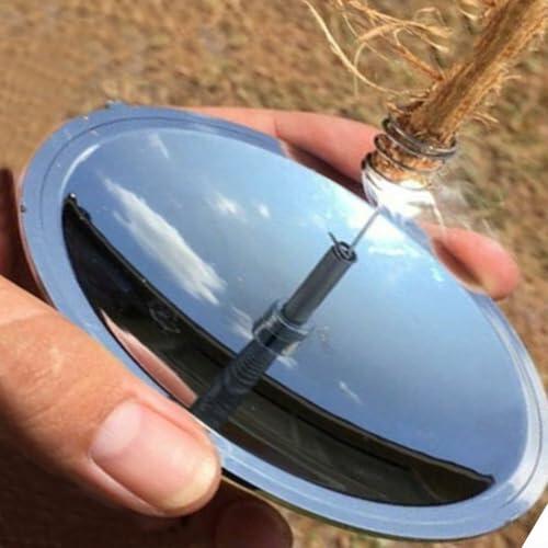 SMZhomeone Arrancador de fuego solar de 96 cm de plástico de aluminio impermeable a prueba de viento herramienta de supervivencia de encendido rápido para acampar senderismo equipo al
