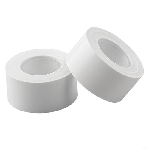 Helilyco 2 cintas de etiquetas adhesivas de 16 mm x 4 m para impresora MAKEID L1, calcomanías de vinilo blanco, impermeables, resistentes al aceite para oficina y hogar