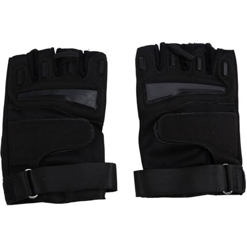 NONDK Guantes de Medio Dedo para Entrenamiento, Deportes Al Aire Libre, Equitación, Escalada, Pesca, Protección, Talla M
