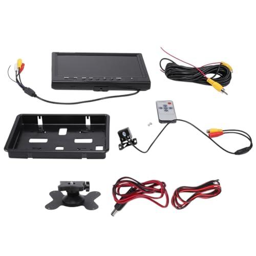 Htuteyy Monitor LCD de 9 Pulgadas para Coche,HD,Compatible con VGA/AV,TV,Reproductor DVD,CáMara de VisióN Trasera,Monitor para Reposacabezas, de VisióN Trasera de Aparcamiento
