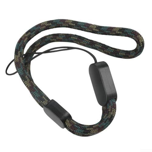 Correa de seguridad de nailon para cámaras de casco y borde, 20 5 cm de longitud, evita la pérdida de equipo valioso (camuflaje)