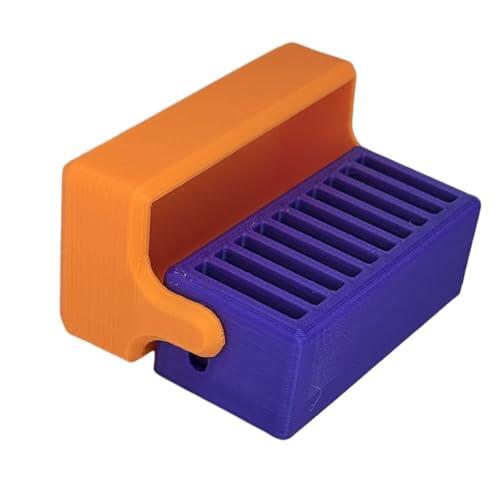 NVOQILIN Organizador de cartuchos para consola de juegos con 22 ranuras para ahorro de espacio, soporte de caja de almacenamiento, superficies lisas, almacenamiento de cartuchos, soporte multicolor