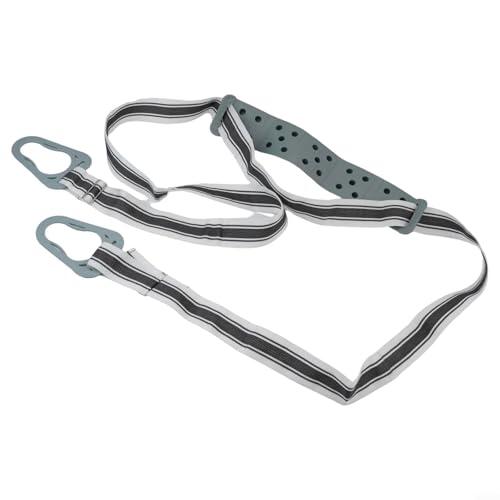Cinta de correr para máquina de vibración, cinturón de masaje ajustable, para equipos cardiovasculares, fitness, correr, yoga, gimnasio, entrenamiento en casa, color gris