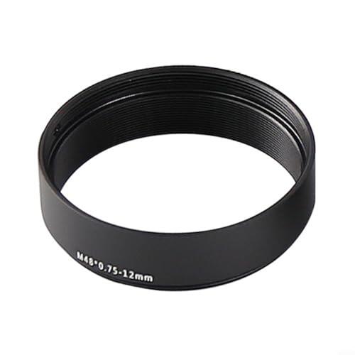 ZiStarlilife 1 tubo de extensión M48x075 para fotografía de telescopio astronómico, adaptador de aleación de aluminio con acabado negro mate para resolver problemas de enfoque para cámara SLR y lente