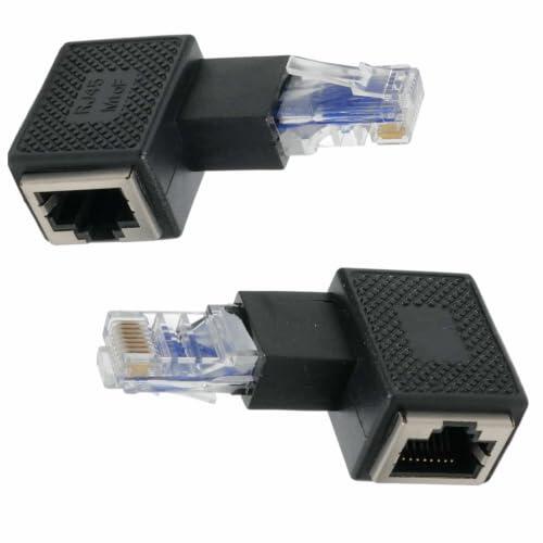 Solución de conectividad: Adaptadores Ethernet de 90 grados para espacios reducidos