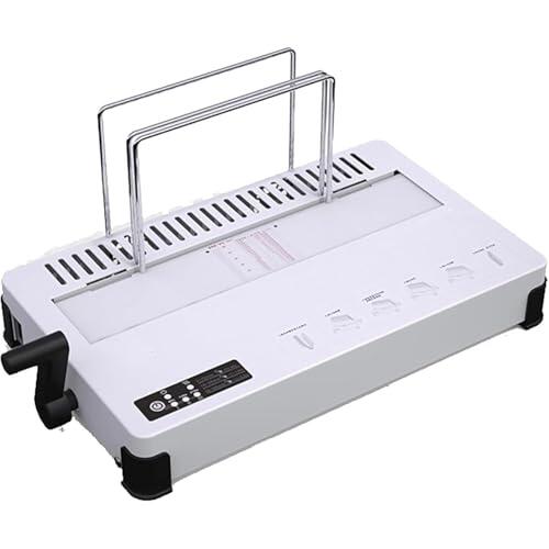 Encuadernadora eléctrica con control de temperatura de 3 etapas, 320 mm de ancho, 50 mm de grosor máximo para álbumes de fotos, documentos e informes