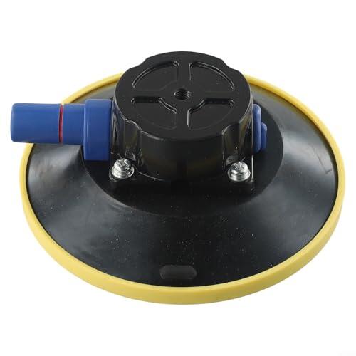 Soporte de ventosa al vacío con mano, elevador de vidrio resistente de 6 pulgadas para reparación de carrocería de automóviles, base de ventosa roscada M8 para parabrisas de automóvil y barco marino