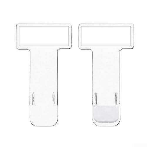 HomeVortex Soporte transparente en forma de T para billetes de aparcamiento, pases de trabajo para parabrisas y organizador de tarjetas de visita, con, para oficina y hogar, dispositivo de plástico