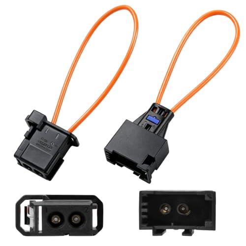 VZRJQ 1 Set Conectores de Bucle de Fibra Óptica, Adaptador Bucle Fibra Óptica Auto, Conectores Macho Hembra Bypass Puente, Herramienta Diagnóstico Anillo Óptico para Radio