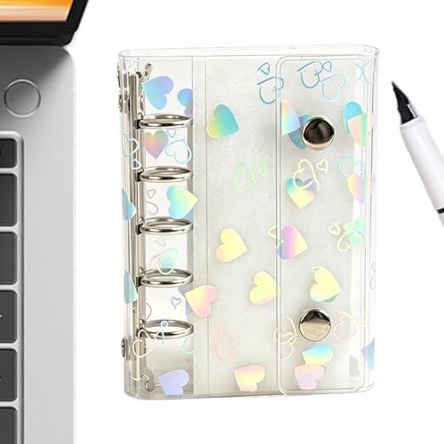 Notebook Binder Shell - Journal Scrapbook Cover Case,Transparent Refillable Universal PVC | Binder Cover For Diary Commuting Business Trips Office Files