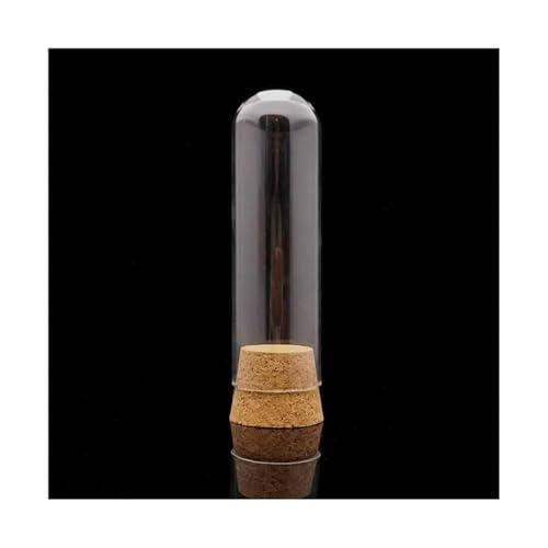 Tubos de ensayo de vidrio, Tubos de ensayo vidrio laboratorio con tapón corcho 45x150 mm 197 ml