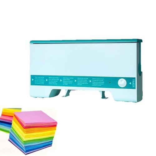 Encuadernadora térmica A4, encuadernadora de libros con capacidad para 280 hojas con ranura de enfriamiento, espesor de encuadernación de 50 mm, calefacción PTC, encuadernadora de documentos blue