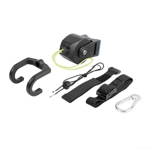 Cuerda de remolque retráctil de 2,5 m, sistema de remolque de bicicleta para niños y adultos, cuerda de tracción ligera de ABS para ciclismo con fácil instalación de poste de asiento para la familia