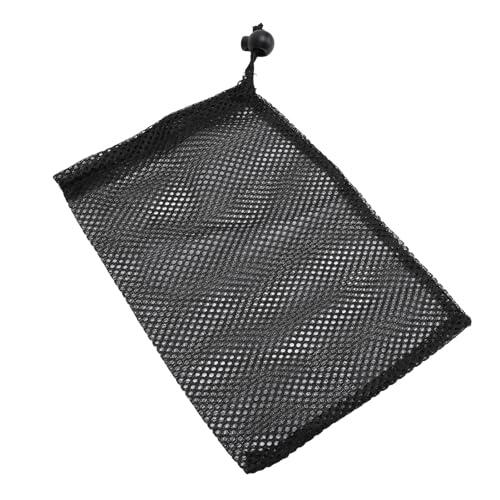 SUNGOOYUE Bolsa de Malla para Equipo Deportivo, Bolsa de Malla de Nailon con Cordón y Cerradura y Etiqueta de Identificación, Almacenamiento Ligero Transpirable para Pelotas, Lavandería, Viajes,