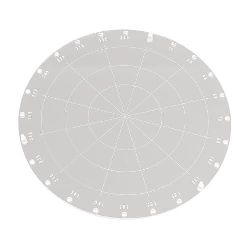 PUXZYAX Plataforma giratoria para bloques de estampado acrílico, herramienta circular para proyectos de creación de tarjetas y álbumes de recortes.