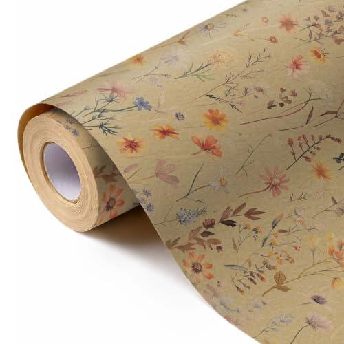 El arte de envolver: Papel Kraft floral para cada ocasión