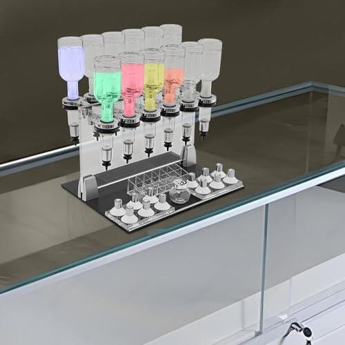 XueFulxion Estación Profesional de Prueba olfativa para Uso Comercial. Funcionamiento Manual Fluido y caudal Adaptable, Pruebas y exposición en Tienda. 12heads