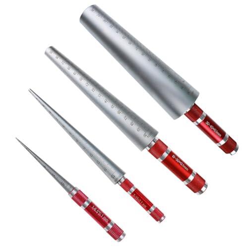 Risveglio Calibre cónico de 15-30 mm, herramienta de apertura cónica de acero inoxidable, diámetro interior preciso de tubos y agujeros de pared delgada