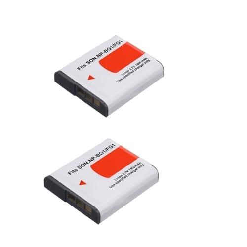 NP-BG1 NP BG1 NPBG1 Batería For Cámara Digital, Compatible Con Sony, CyberShot DSC-W30 W35(2Pcs Battery)