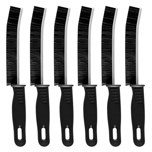 6 Piezas Cepillo de Limpieza de Grietas, Herramienta Multifuncional de Limpieza de Huecos, para Inodoro, Baño, Hogar, Bañera, Fregadero, Hogar,Ventana