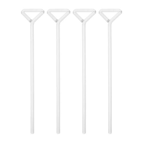CLISPEED 4 Varillas Triangulares de Vidrio Paquete de 4 Unidades para Esparcidor Celular Distribución Uniforme y Esparcido Preciso para Laboratorio Científico