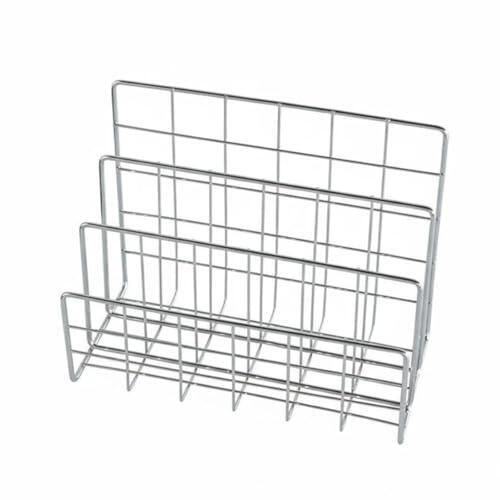 Sharplace Organizador de Escritorio con Estructura Metálica Soporte para Archivos Estante para Bandeja de Libros y Diseño Moderno Adecuado para Oficina Estudiantes Escritorio de Estudio, S