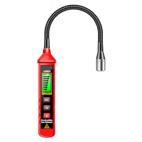Detector de fugas natural con sonoras y alarma visual, portátil para localizar fuentes combustibles, detector de fugas 300-10000PPM para natural
