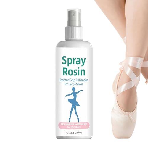 Yidueace Spray De Resina para Bailarines | Antideslizante 100 ml Portátil Larga Duración,Spray Resina Puntas - para Clases Preparaciones Escénicas Audiciones Competiciones